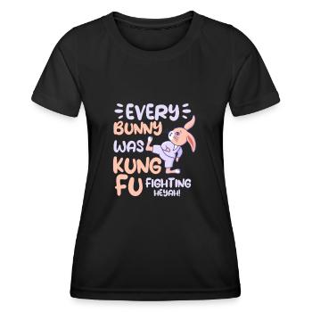 Kung Fu Kampfsport Kampfkunst Sport Geschenk - Frauen Funktions-T-Shirt - Schwarz - Vorne - AI Model Female 172 light (172cm)