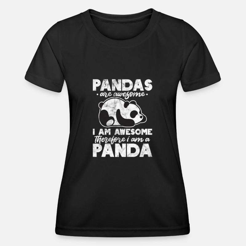 Panda - Women's Functional T-Shirt - black