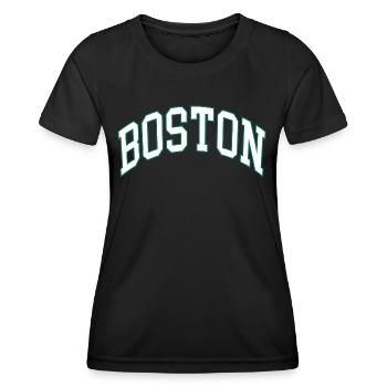 Boston - Women's Functional T-Shirt - black - Front - AI Model Female 172 light (172cm)