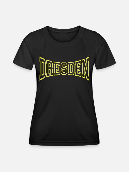 Dresden - Frauen Funktions-T-Shirt - Schwarz