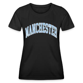 Manchester - T-shirt sport Femme - noir - Devant - AI Model Female 172 light (172cm)