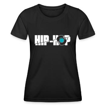 Hip Hop - Frauen Funktions-T-Shirt - Schwarz - Vorne - AI Model Female 172 light (172cm)
