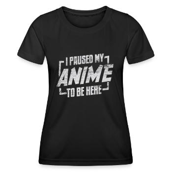 Anime - Frauen Funktions-T-Shirt - Schwarz - Vorne - AI Model Female 172 light (172cm)