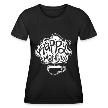 Monday - Women's Functional T-Shirt - black - Front - AI Model Female 172 light (172cm)