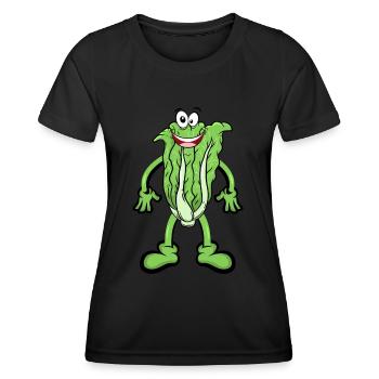 Chinakohl Salat - Frauen Funktions-T-Shirt - Schwarz - Vorne - AI Model Female 172 light (172cm)
