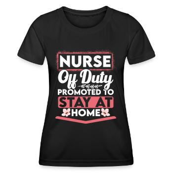 Krankenschwester Ruhestand Intensivstation - Frauen Funktions-T-Shirt - Schwarz - Vorne - AI Model Female 172 light (172cm)