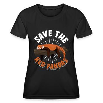 Red Panda Panda Bear - Women's Functional T-Shirt - black - Front - AI Model Female 172 light (172cm)