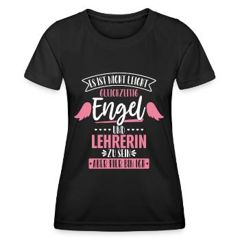 Lehrerin - Frauen Funktions-T-Shirt - Schwarz - Vorne - AI Model Female 172 light (172cm)