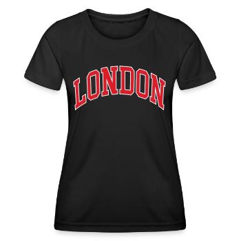 London - Women's Functional T-Shirt - black - Front - AI Model Female 172 light (172cm)