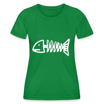 poisson mort - T-shirt sport Femme - vert - Devant - AI Model Female 172 dark (172cm)