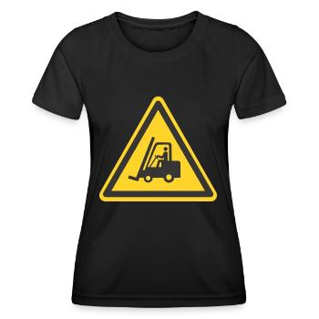 Chariot élévateur chariot élévateur chariot élévateur - T-shirt sport Femme - noir - Devant - AI Model Female 172 light (172cm)