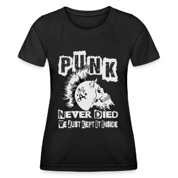 Punk Never Died We Just Kept It Inside - Gothic - - Women's Functional T-Shirt - black - Front - AI Model Female 172 light (172cm)