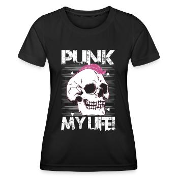 Punk Ma Vie! - Gothique - Gothique - Concert - Drôle - T-shirt sport Femme - noir - Devant - AI Model Female 172 light (172cm)