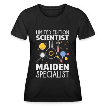 Limited Edition Scientist Maiden Specialist - Funn - Women's Functional T-Shirt - black - Front - AI Model Female 172 light (172cm)