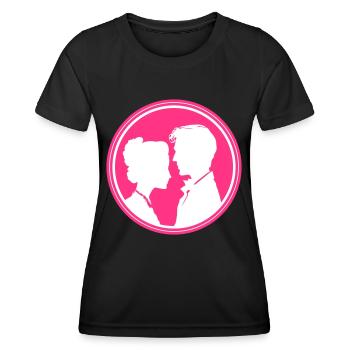 Couple Wedding Couple Marriage - Women's Functional T-Shirt - black - Front - AI Model Female 172 light (172cm)
