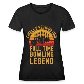 Bowling Pension Bowling rétro vintage - T-shirt sport Femme - noir - Devant - AI Model Female 172 light (172cm)