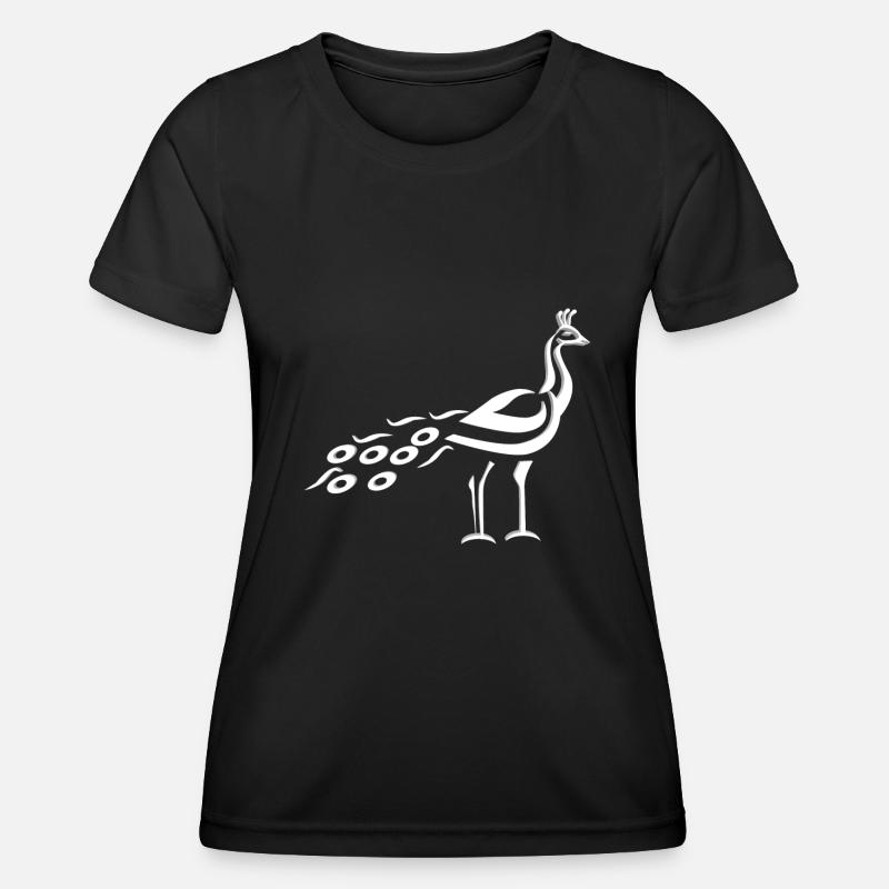 PEACOCK - Women's Functional T-Shirt - black