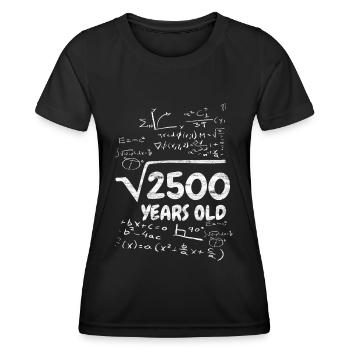 Mathe Lehrer 50. Geburtstag Geschenkidee - Frauen Funktions-T-Shirt - Schwarz - Vorne - AI Model Female 172 light (172cm)