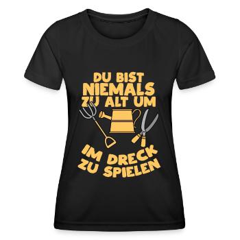 Garten Gärtner Garten und Landschaftsbau Geschenk - Frauen Funktions-T-Shirt - Schwarz - Vorne - AI Model Female 172 light (172cm)