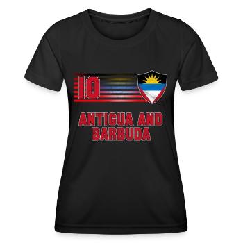 Antigua and Barbuda - Women's Functional T-Shirt - black - Front - AI Model Female 172 light (172cm)