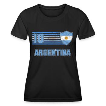 Argentina - Women's Functional T-Shirt - black - Front - AI Model Female 172 light (172cm)