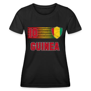 Guinea - Frauen Funktions-T-Shirt - Schwarz - Vorne - AI Model Female 172 light (172cm)