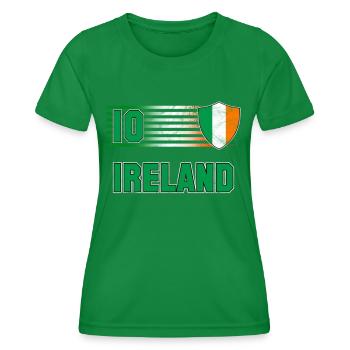 Irlande - T-shirt sport Femme - vert - Devant - AI Model Female 172 dark (172cm)