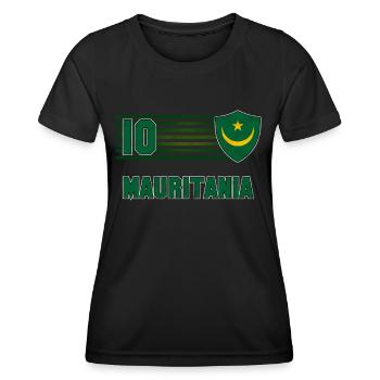 Mauritanie - T-shirt sport Femme - noir - Devant - AI Model Female 172 light (172cm)