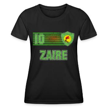 Zaire - Frauen Funktions-T-Shirt - Schwarz - Vorne - AI Model Female 172 light (172cm)