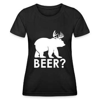 beer - Frauen Funktions-T-Shirt - Schwarz - Vorne - AI Model Female 172 light (172cm)