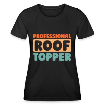 Roofer - Women's Functional T-Shirt - black - Front - AI Model Female 172 light (172cm)