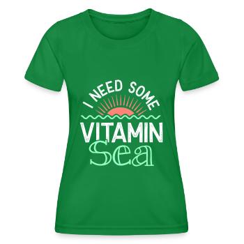 vitamin sea summer - Women's Functional T-Shirt - kelly green - Front - AI Model Female 172 dark (172cm)