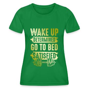be strong god bible - Women's Functional T-Shirt - kelly green - Front - AI Model Female 172 dark (172cm)