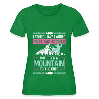 snowboarder snowboarding - Frauen Funktions-T-Shirt - Kelly Green - Vorne - AI Model Female 172 dark (172cm)