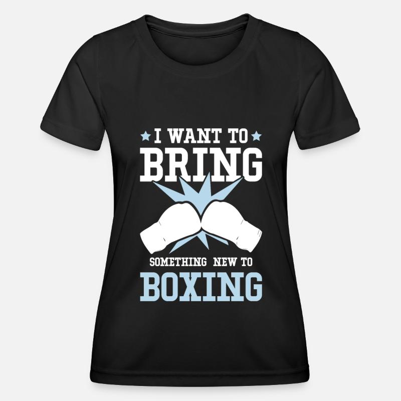 Scatole da boxe - Maglietta sportiva per donna - nero
