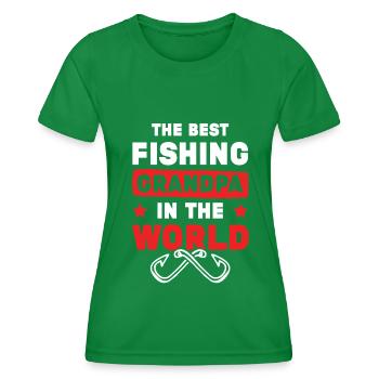 Grand-père Fischer - T-shirt sport Femme - vert - Devant - AI Model Female 172 dark (172cm)