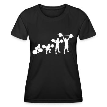 Haltérophilie Fitness Haltérophilie - T-shirt sport Femme - noir - Devant - AI Model Female 172 light (172cm)