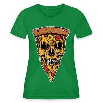 Pizza slayer - Frauen Funktions-T-Shirt - Kelly Green - Vorne - AI Model Female 172 dark (172cm)