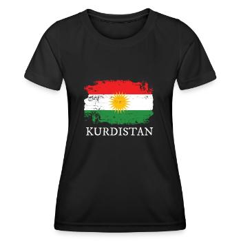 Kurdistan - Frauen Funktions-T-Shirt - Schwarz - Vorne - AI Model Female 172 light (172cm)