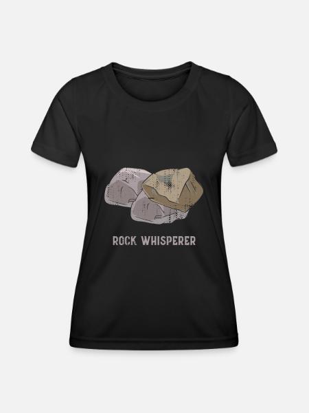 Géologie Géologie Pierres - T-shirt sport Femme - noir