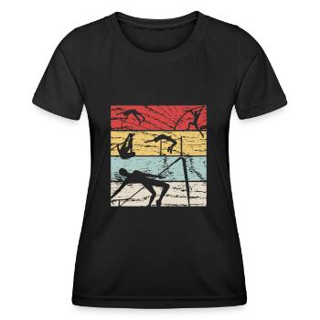 High Jump Retro - Women's Functional T-Shirt - black - Front - AI Model Female 172 light (172cm)