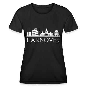 La ville de Hanovre Skyline Allemagne Hanovre - T-shirt sport Femme - noir - Devant - AI Model Female 172 light (172cm)