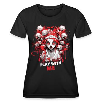 Halloween Krankenschwester Kostüm mit Pflege - Frauen Funktions-T-Shirt - Schwarz - Vorne - AI Model Female 172 light (172cm)