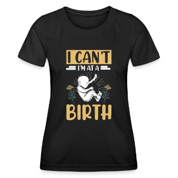 Doula Nurse Midwife - Women's Functional T-Shirt - black - Front - AI Model Female 172 light (172cm)