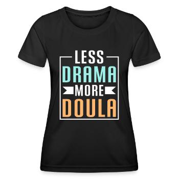Doula Nurse Midwife - Women's Functional T-Shirt - black - Front - AI Model Female 172 light (172cm)