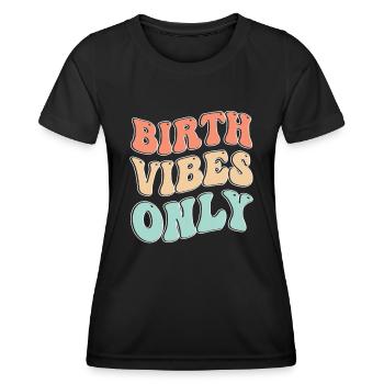 Doula Nurse Midwife - Women's Functional T-Shirt - black - Front - AI Model Female 172 light (172cm)
