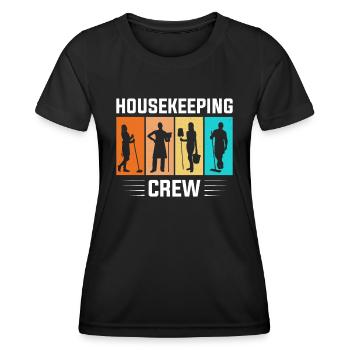 Week of Appreciation for Housekeeping - Women's Functional T-Shirt - black - Front - AI Model Female 172 light (172cm)