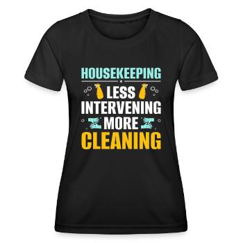 Week of Appreciation for Housekeeping - Women's Functional T-Shirt - black - Front - AI Model Female 172 light (172cm)