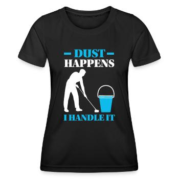 Week of Appreciation for Housekeeping - Women's Functional T-Shirt - black - Front - AI Model Female 172 light (172cm)