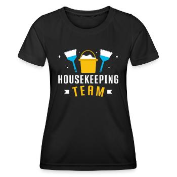 Week of Appreciation for Housekeeping - Women's Functional T-Shirt - black - Front - AI Model Female 172 light (172cm)